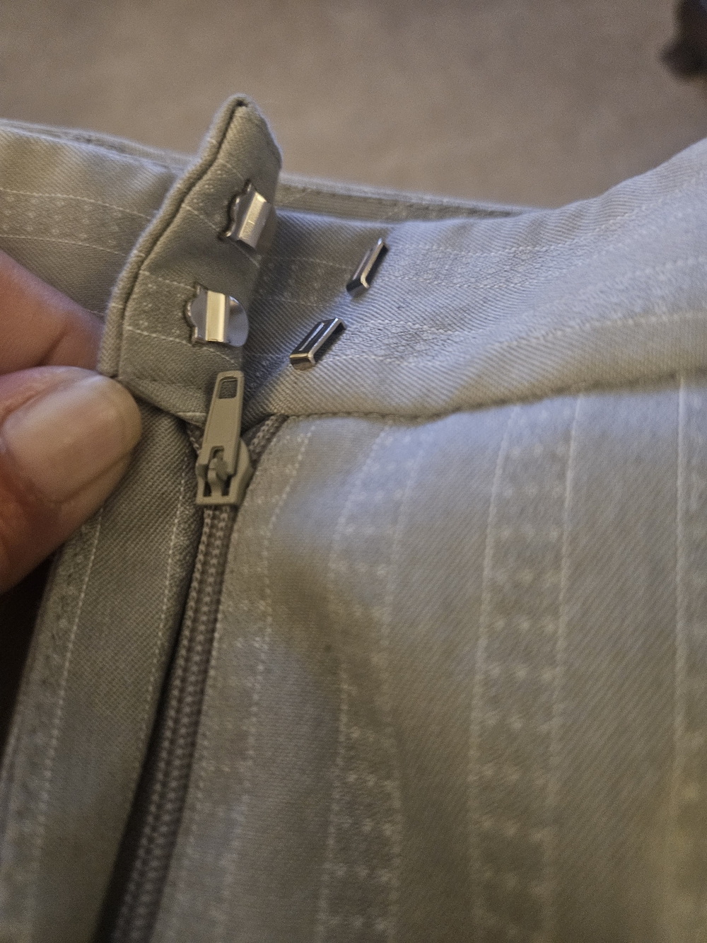 Womans Slacks, Grey, - Picture 3 of 4